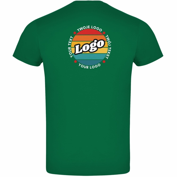 T-shirt koszulka zielona personalizowana Twój własny nadruk logo kreator online tył.jpg