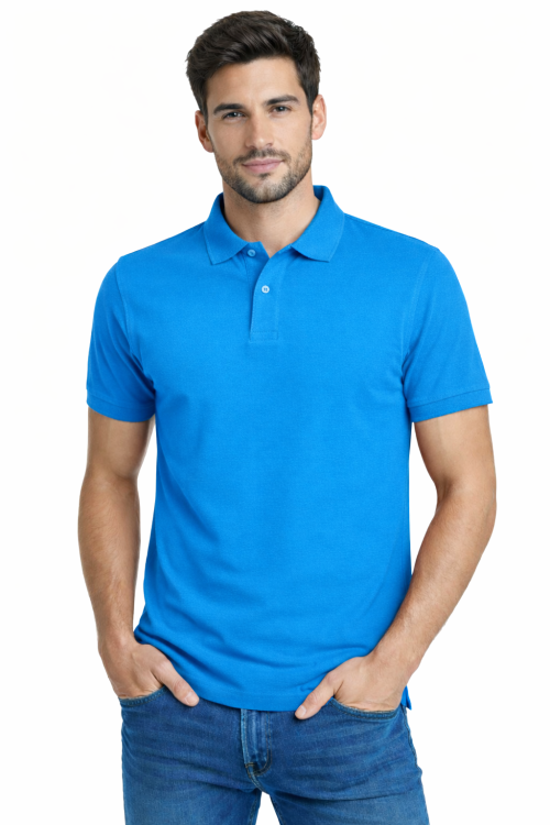Koszulka polo męska krótki rękaw niebieska.png
