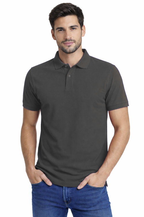 Koszulka polo męska krótki rękaw grafitowa.png