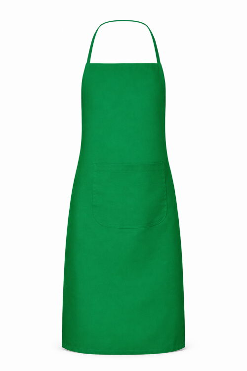 Fartuszek kuchenny gastronomiczny z kieszenienią zielony mockup.png