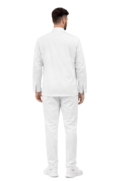 Uniform dla kucharza w zestawie gastronomicznym z długim rękawem