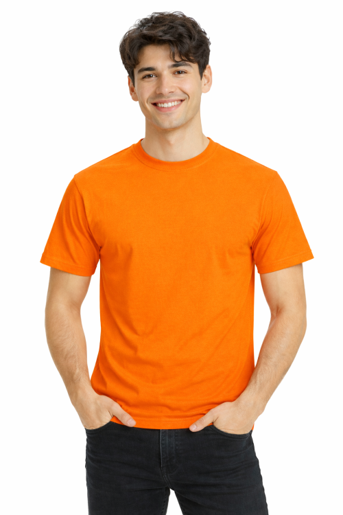 T-shirt męski z krótkim rękawem gramatura 190g pomarańczowy.png