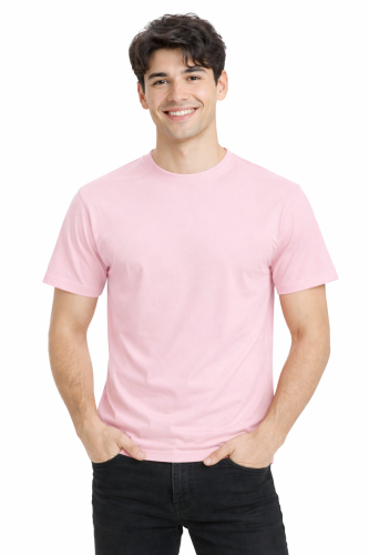 T-shirt męski z krótkim rękawem gramatura 190g różowy.png