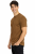 T-shirt męski z krótkim rękawem gramatura 190g brązowy widok z boku.png