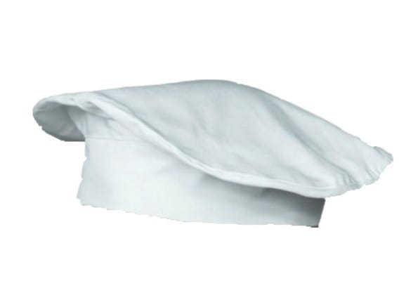 Zema balta šefpavāra cepure.