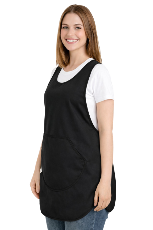 Fartuszek-kuchenny-kolor-czarny-z-lamowka-i-kieszenia-widok-z-boku.png
