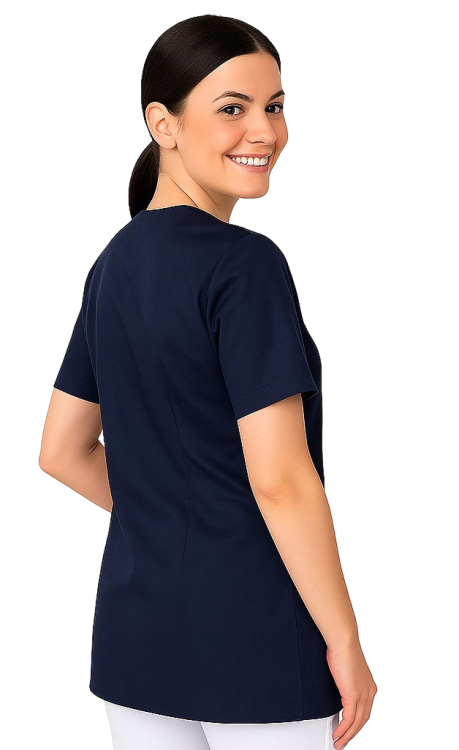 Granatowy żakiet kosmetyczny damski medyczny