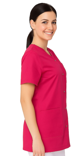 Damski żakiet kosmetyczny kolor amarant