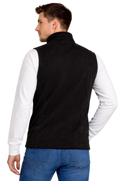 Softschell kamizelka bezrękawnik męski czarny widok z tyłu.png