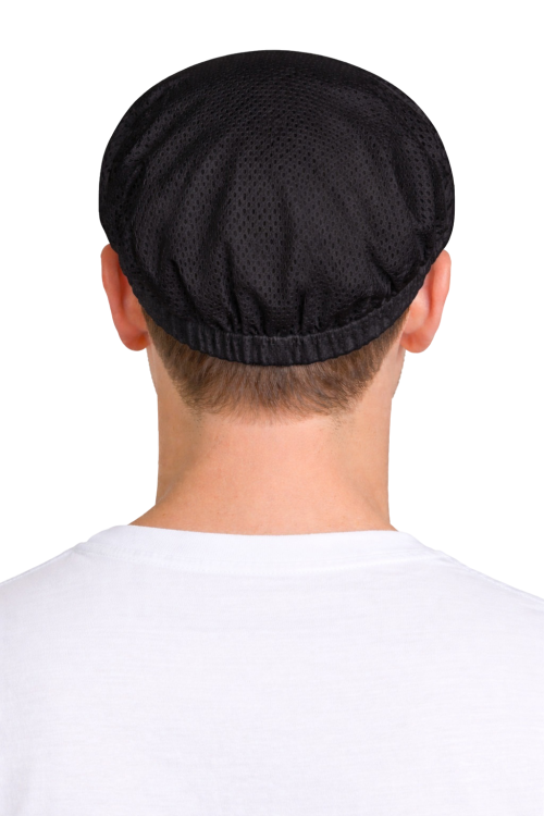 Czapka z daszkiem twardym smoothy czarna widok z tyłu.png