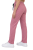 Spodnie medyczne damskie  , prosta nogawka  w kolorze bródny róż