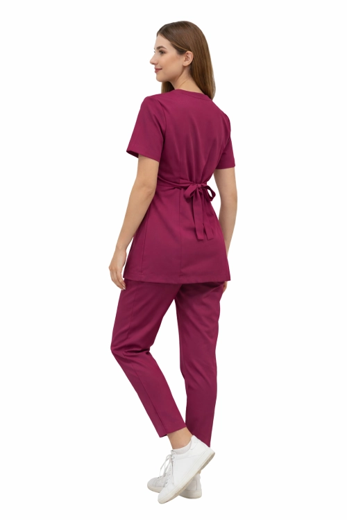 Komplet basic premium medyczny  kosmetyczny wiśniowy.png