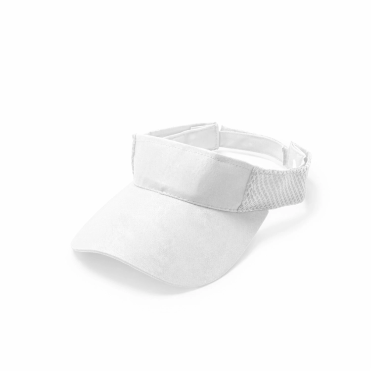 Daszek przeciwsłoneczny z daszkiem zapinany na rzep biały.png