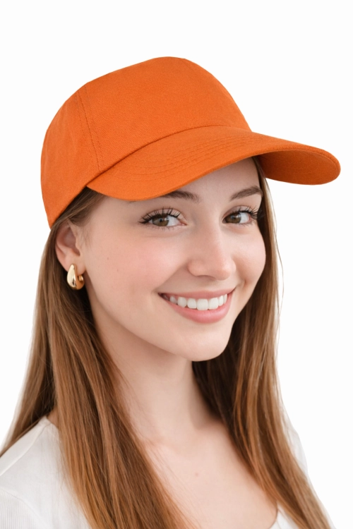 Czapka z twardym daszkiem kolor pomarańczowy.png