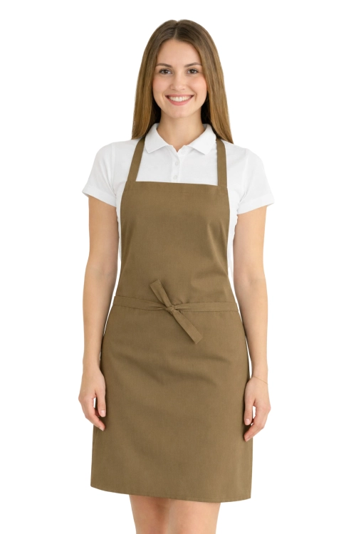 Fartuszek do kuchni dla gastronomii kolor beżowy.png