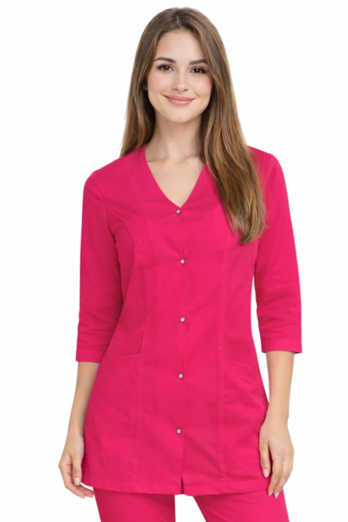 Żakiet medyczny CASUAL PREMIUM z rękawem 3/4 kolor amarantowy