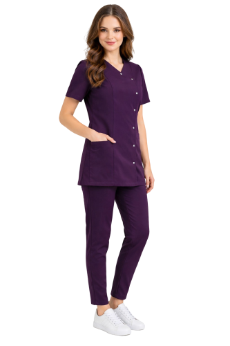 Fioletowy komplet kosmetyczny Basic Premium dla kobiet