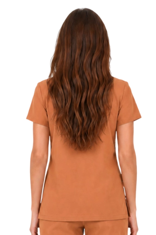Carmelowa  bluza medyczna damska Casual Premium_tył.png