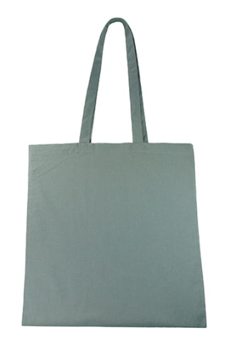 Pelēka kokvilnas daudzreiz lietojama soma