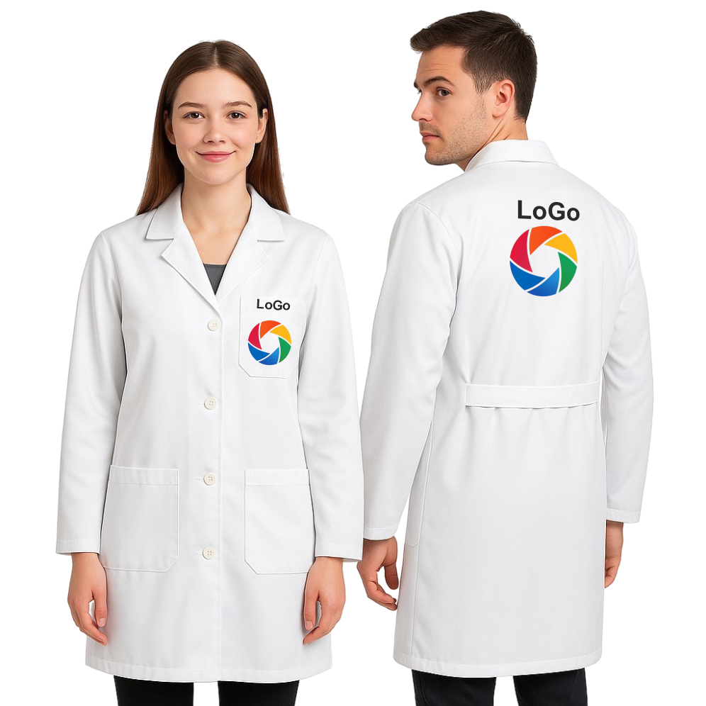 Personalizēti medicīnas/laboratorijas halāti ar logo – ModernBHP