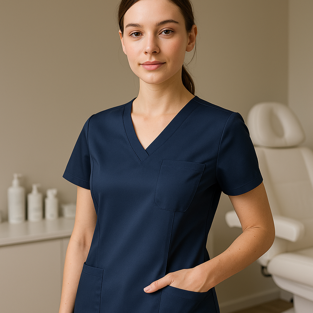 Medicīniskā blūze estētiskās kabineta darbam – kādi sīkumi veido profesionālu tēlu?