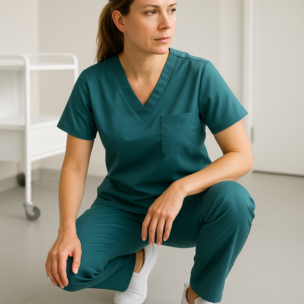 Kā izvēlēties medicīnisko apģērbu darbam, kur bieži jāceļas vai jājauc