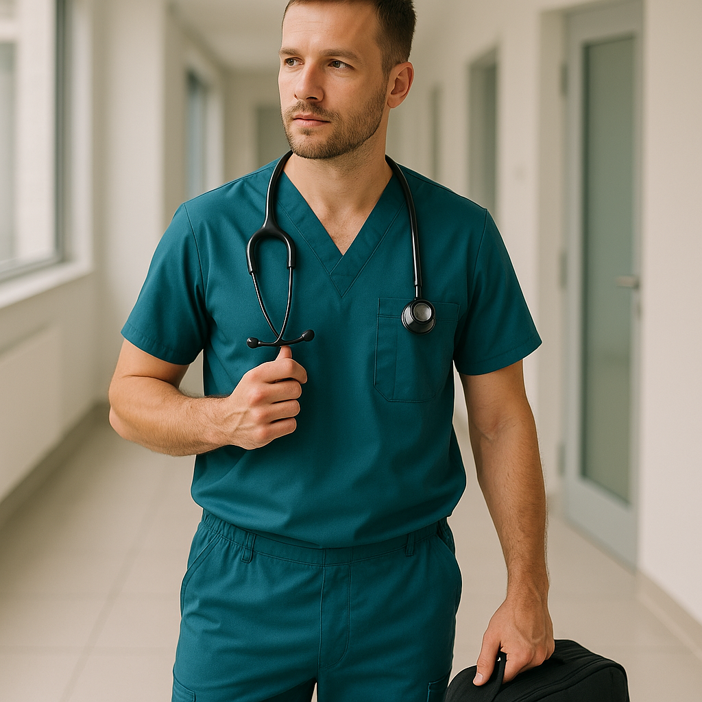 Medicīniskā apģērba komplekts aprūpētājam – praktisks risinājums darba maiņai